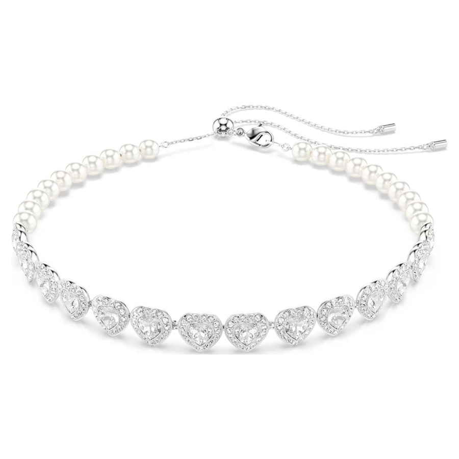 Swarovski Ariana Grande x Swarovski Tennis Choker - White with Rhodium Plating 5720861