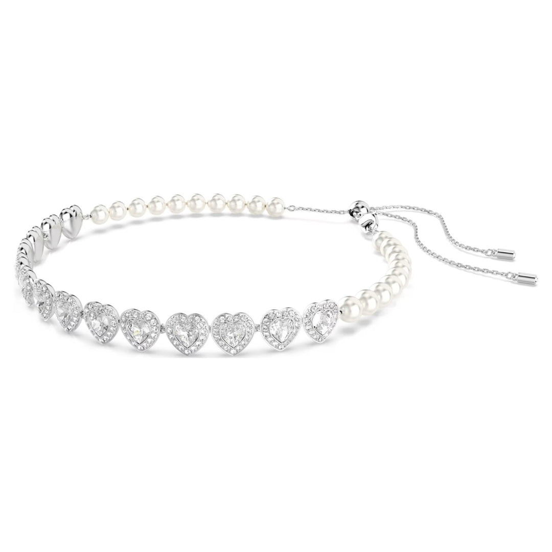 Swarovski Ariana Grande x Swarovski Tennis Choker - White with Rhodium Plating 5720861