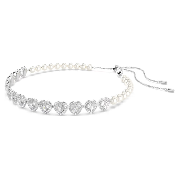 Swarovski Ariana Grande x Swarovski Tennis Choker - White with Rhodium Plating 5720861