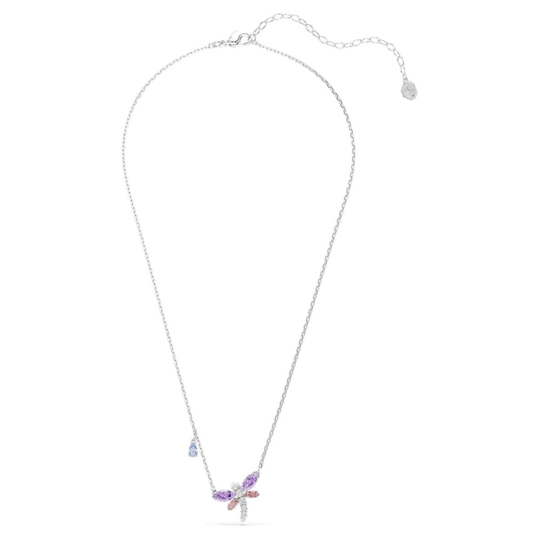 Ariana Grande x Swarovski Pendant Mixed Cuts Dragonfly - Multicoloured with Rhodium Plating - 5737383