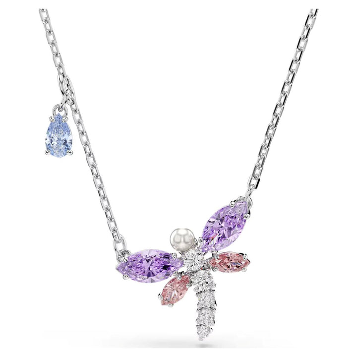 Ariana Grande x Swarovski Pendant Mixed Cuts Dragonfly - Multicoloured with Rhodium Plating - 5737383