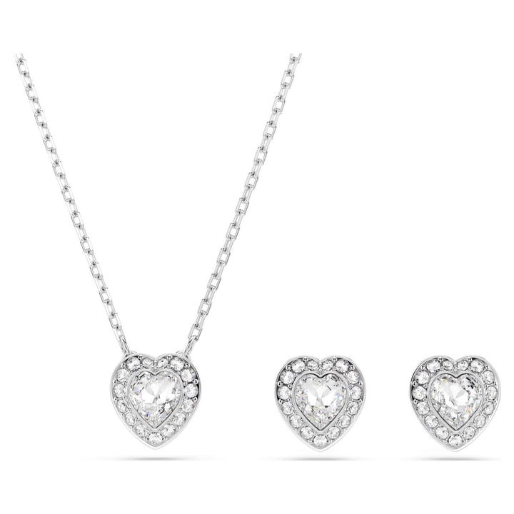 Swarovski Ariana Grande x Swarovski Heart Set - White with Rhodium Plating -5720849
