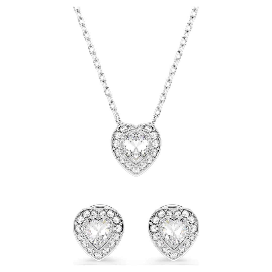 Swarovski Ariana Grande x Swarovski Heart Set - White with Rhodium Plating -5720849