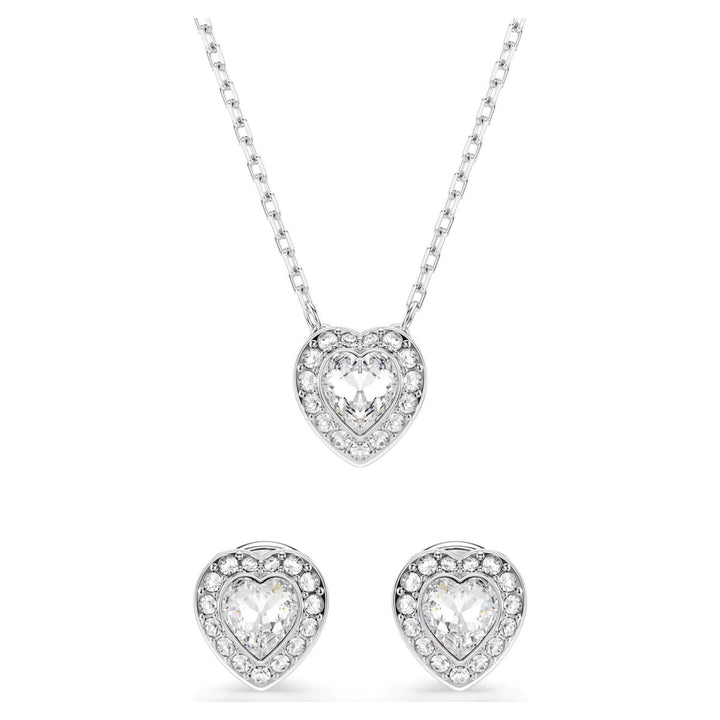 Swarovski Ariana Grande x Swarovski Heart Set - White with Rhodium Plating -5720849