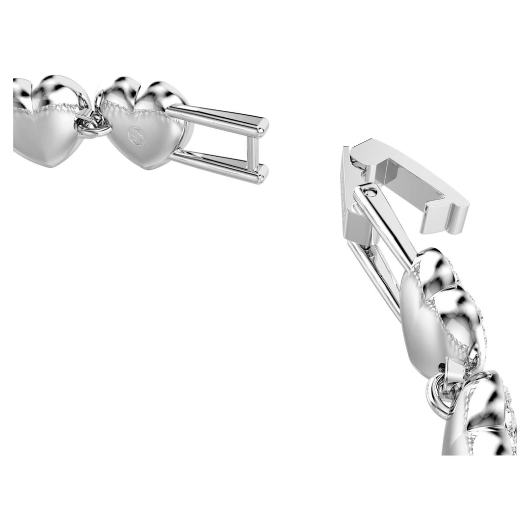 Swarovski Ariana Grande x Swarovski Heart Tennis Bracelet - White with Rhodium Plating - 5720860