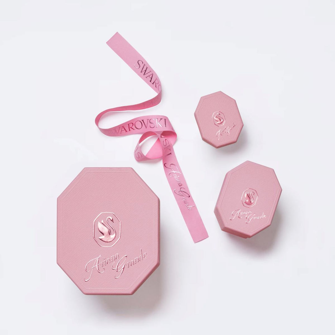 Swarovski x Ariana Grande Heart Set - White with Rhodium Plating