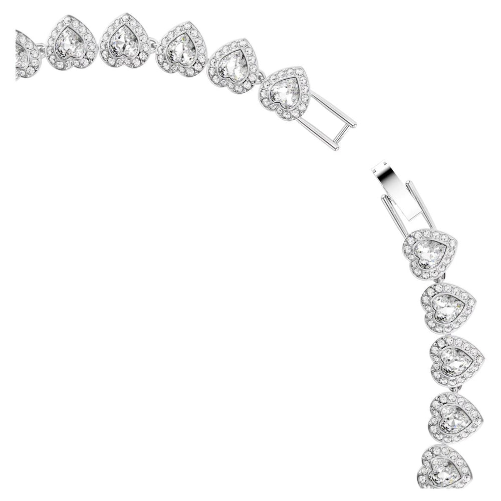 Swarovski Ariana Grande x Swarovski Heart Tennis necklace - White with Rhodium Plating - 5720857