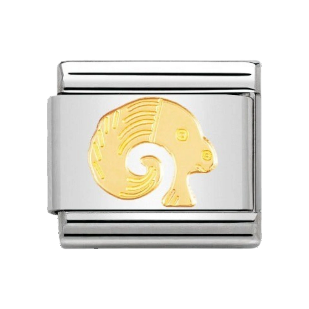 Nomination Classic Aries Charm - 18k Gold 030104/01