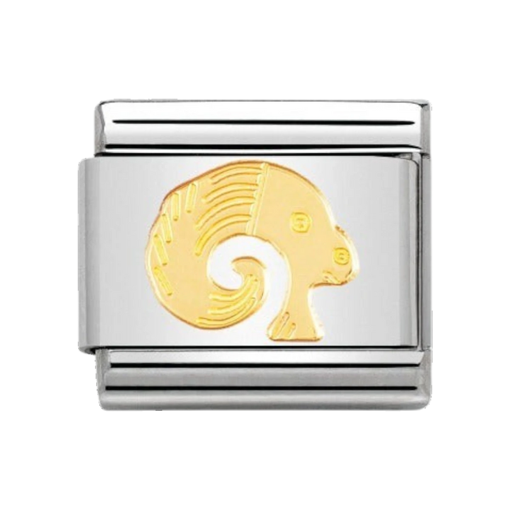 Nomination Classic Aries Charm - 18k Gold 030104/01