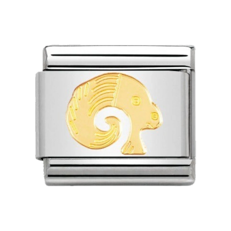 Nomination Classic Aries Charm - 18k Gold 030104/01