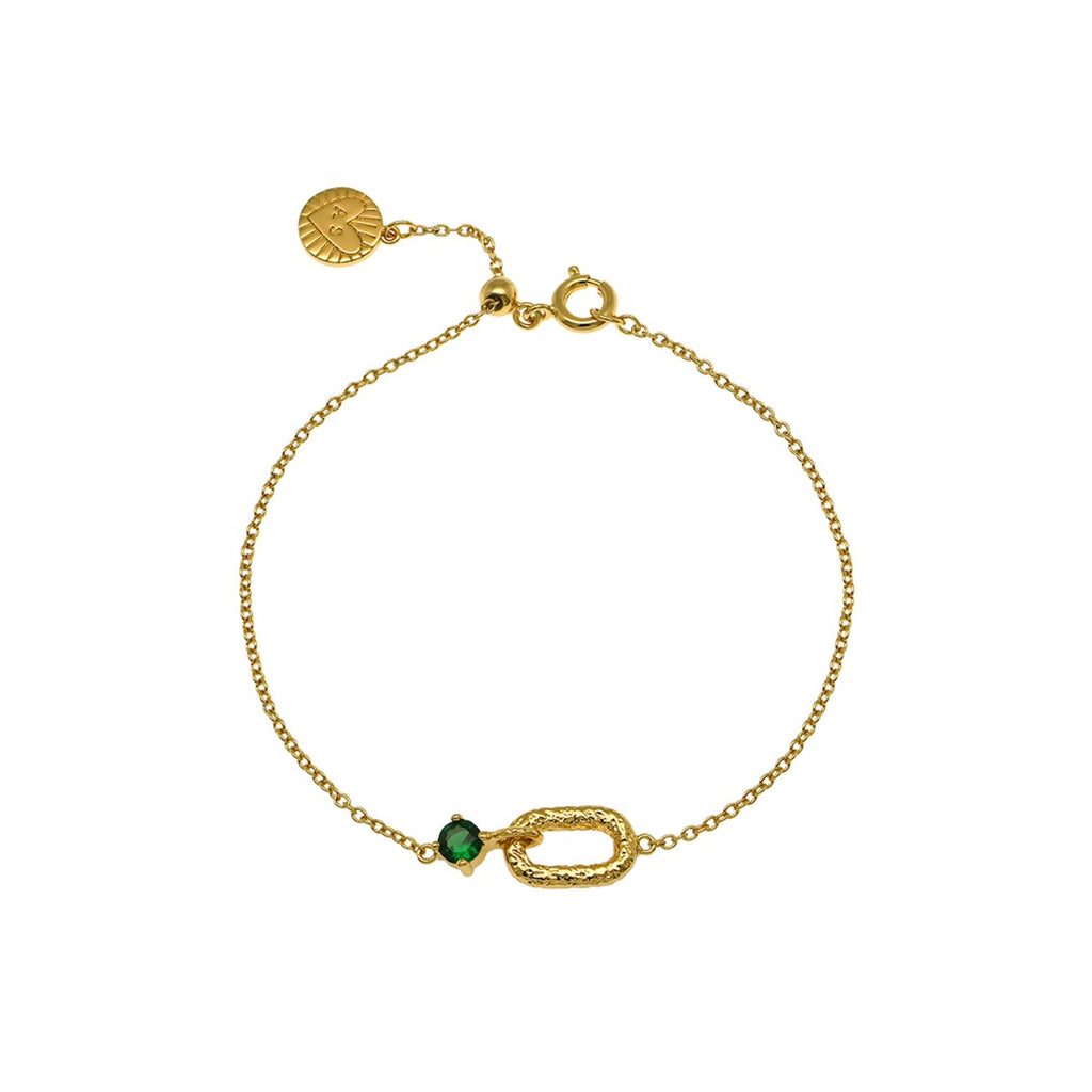 Vintage Oval Bracelet Gold