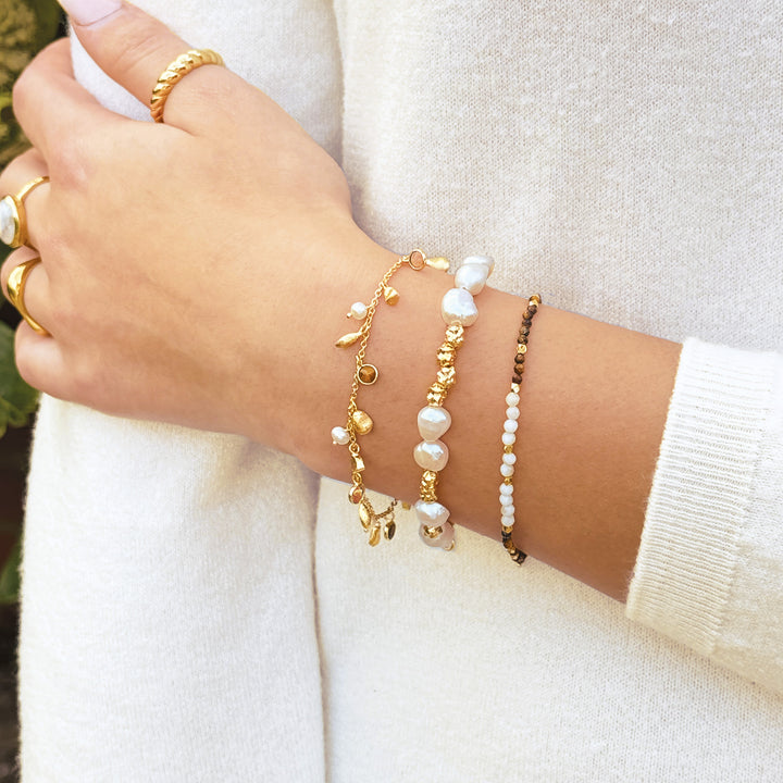 Sarah Alexander Assisi Gemstone Mini Charm Bracelet