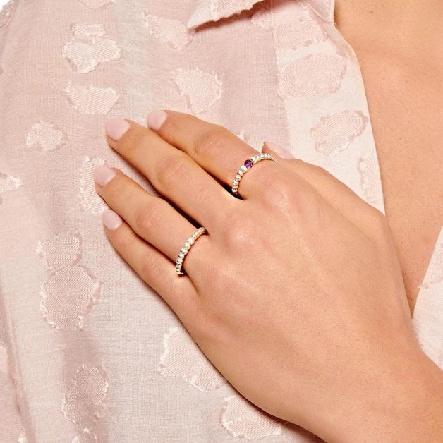 Annie Haak Aster Silver Ring - Pearl R0345