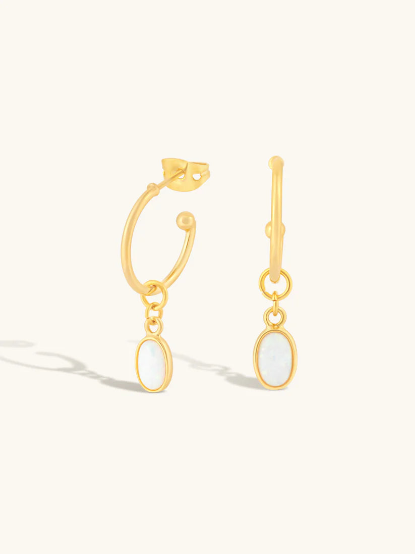 Formation Co Aura Opal Hoop Earrings
