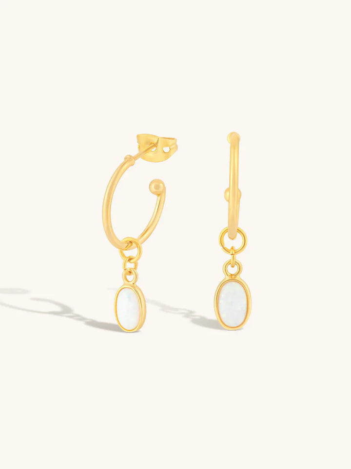 Formation Co Aura Opal Hoop Earrings