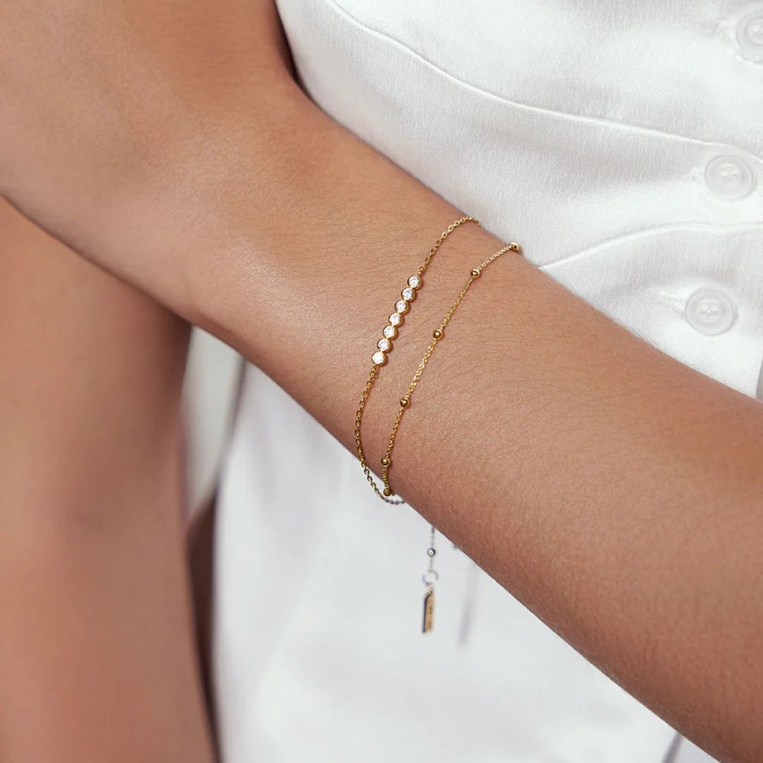Ania Haie Gold Beaded Chain Bracelet - B058_01G