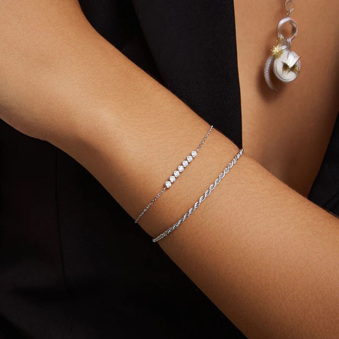 Ania Haie Silver Rope Twist Bracelet - B058_04H