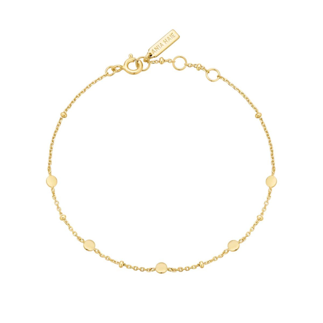 Ania Haie Disc Station Gold Bracelet - B063-01G