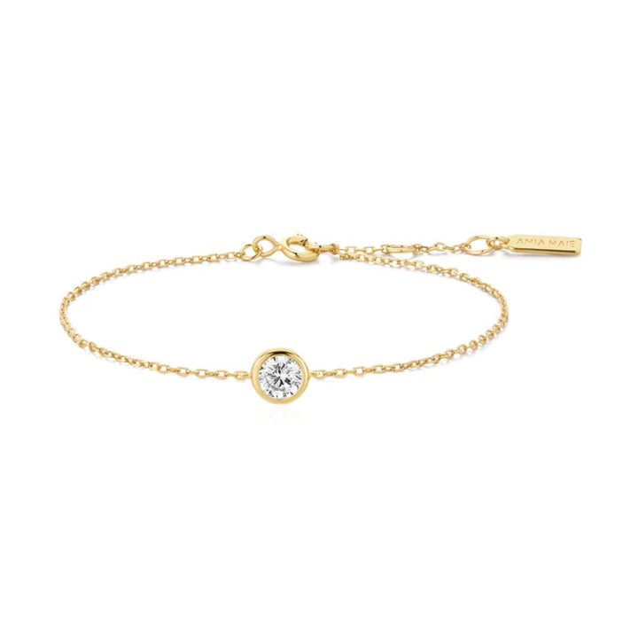 Ania Haie Just You Solitaire Gold Bracelet. Item code B071-02G.