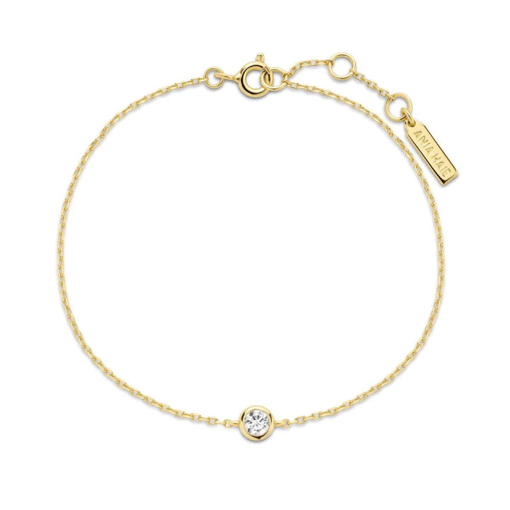 Ania Haie Just You Solitaire Gold Bracelet. Item code B071-02G.
