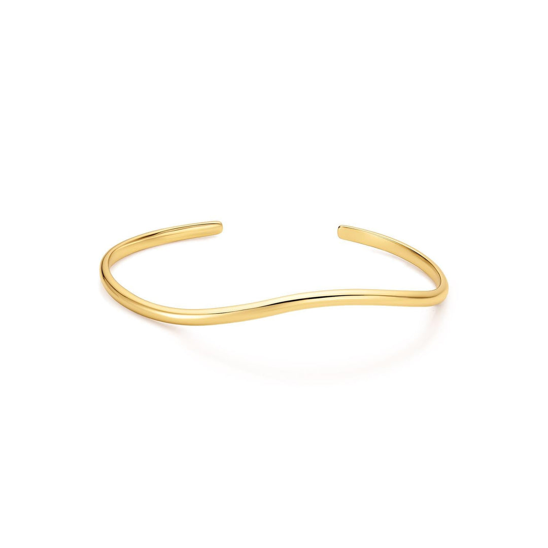 Ania Haie Wave Cuff Gold Bracelet