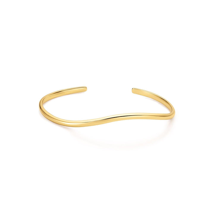 Ania Haie Wave Cuff Gold Bracelet