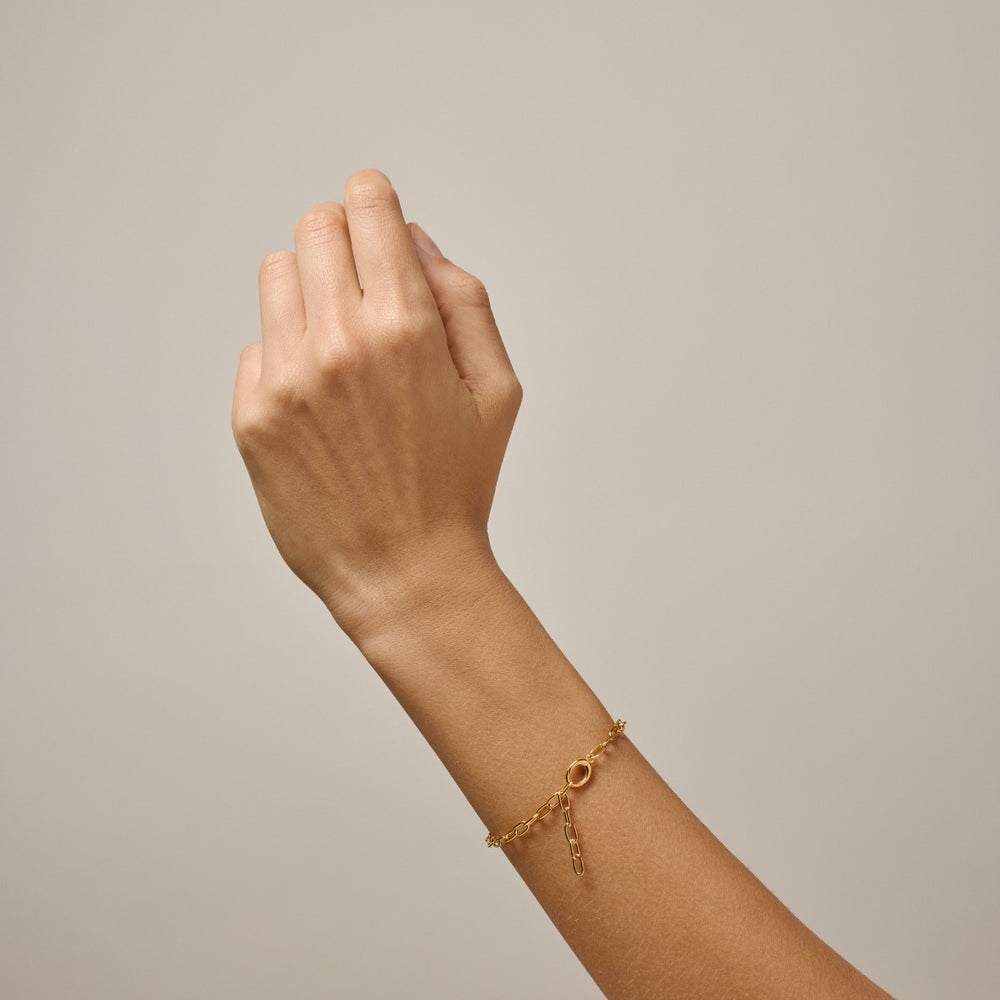 Enamel Copenhagen Medium Gold Charm Bracelet B143G