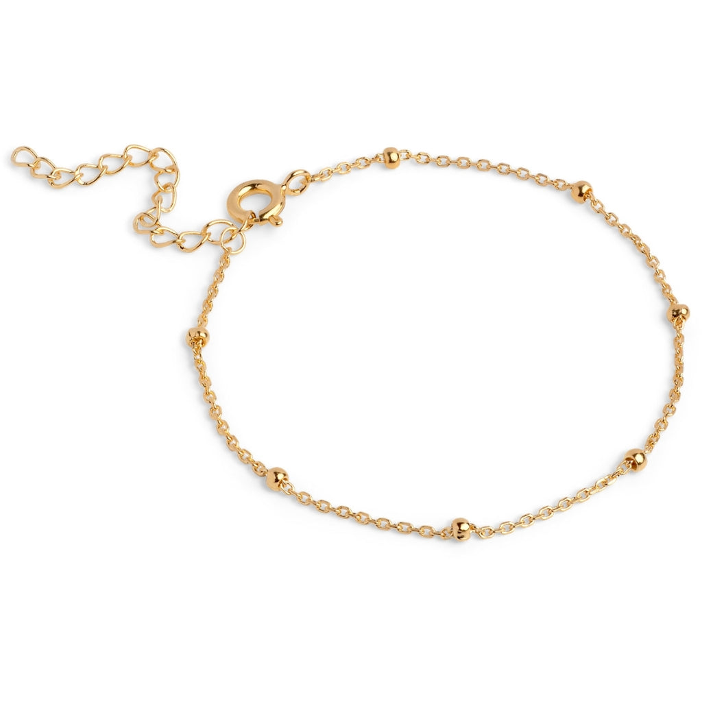 Enamel Copenhagen Beaded Chain Gold Bracelet. Item code B153G.