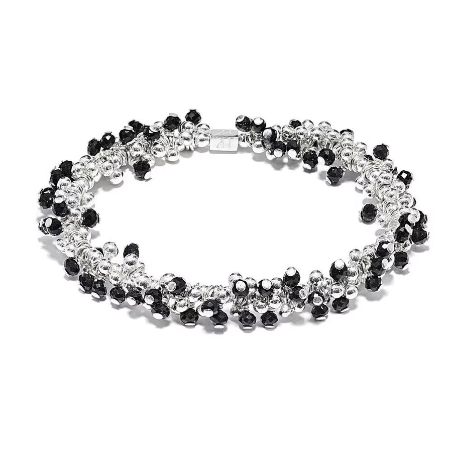 Annie Haak Gotri Silver Bracelet - Black Onyx