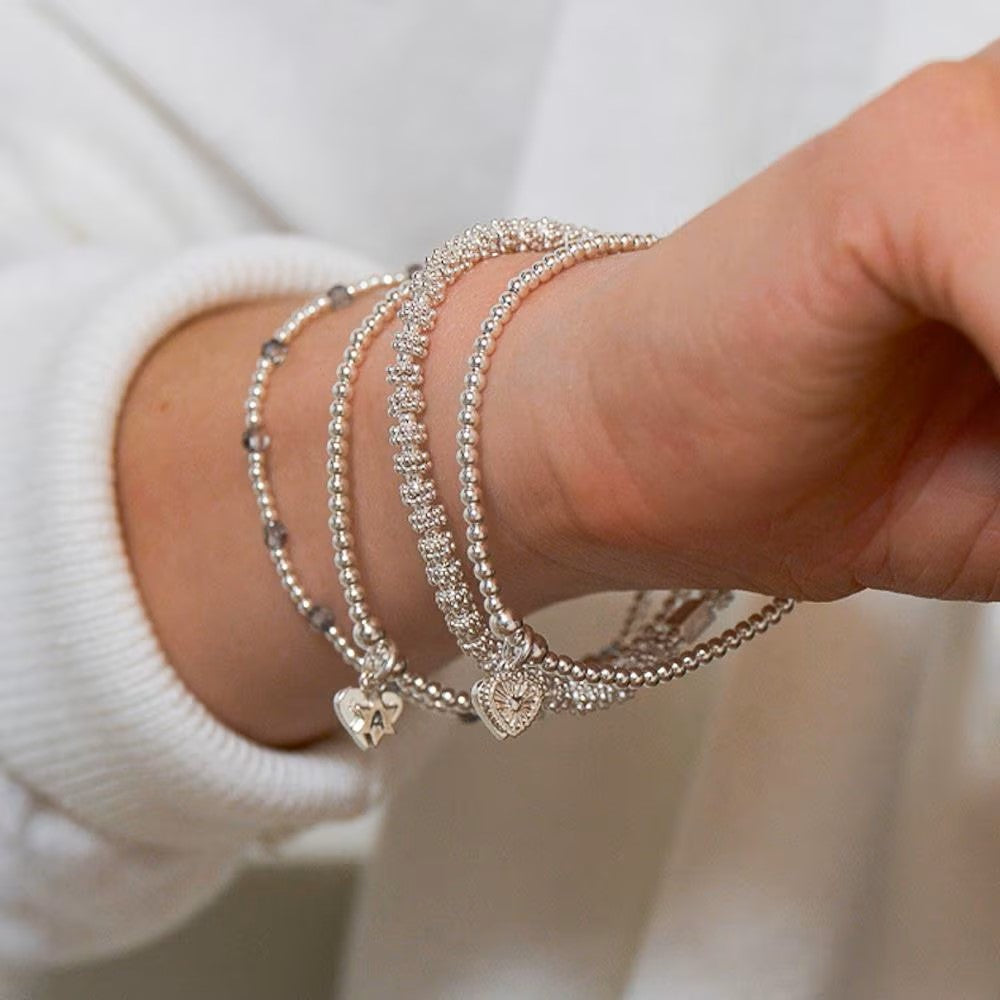 Annie Haak Santeenie Silver Charm Bracelet - Vintage Heart