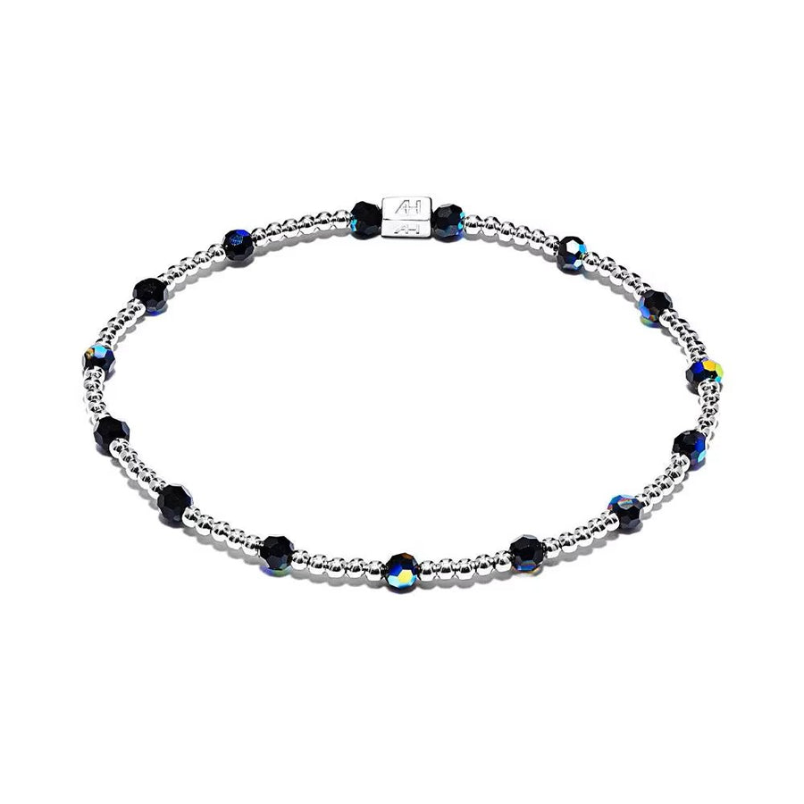 Annie Haak Mirage Black Crystal Silver Bracelet B2692