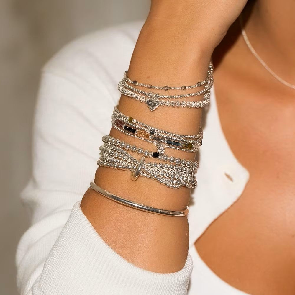 Annie Haak Mirage Storm Crystal Silver Bracelet B2694-17