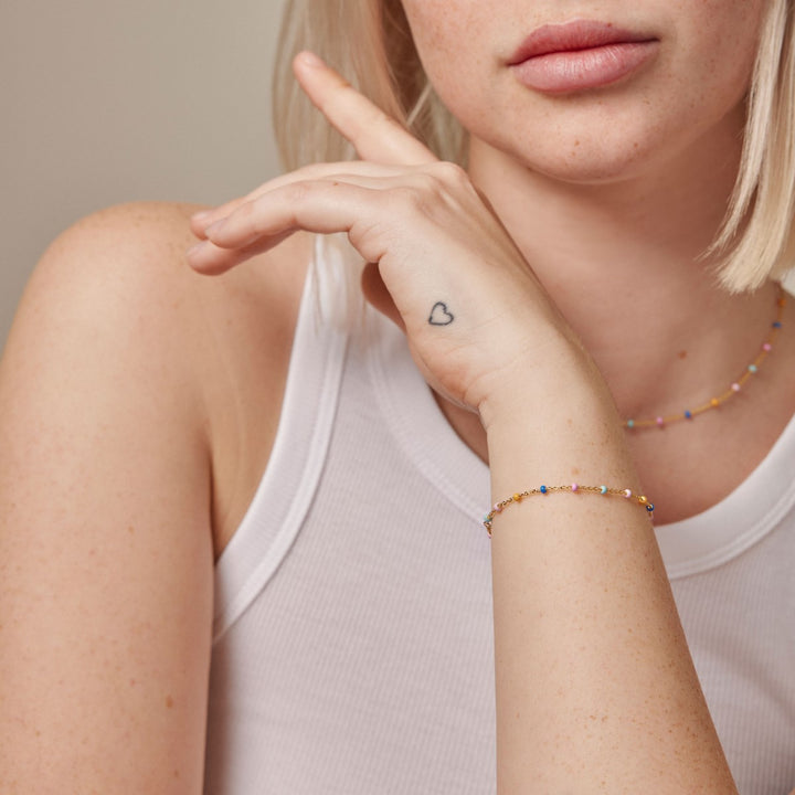 Enamel Copenhagen Lola Lolly Gold Bracelet. Item code B66G_2_lolly.