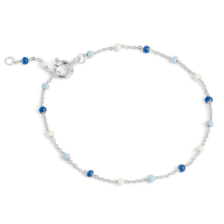 Enamel Copenhagen Lola Marine Silver Bracelet. Item code B66S_2_marine.