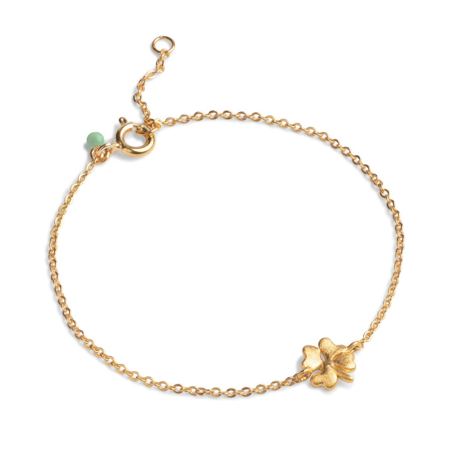 Enamel Copenhagen Organic Clover Gold Bracelet. Item code B89GM.