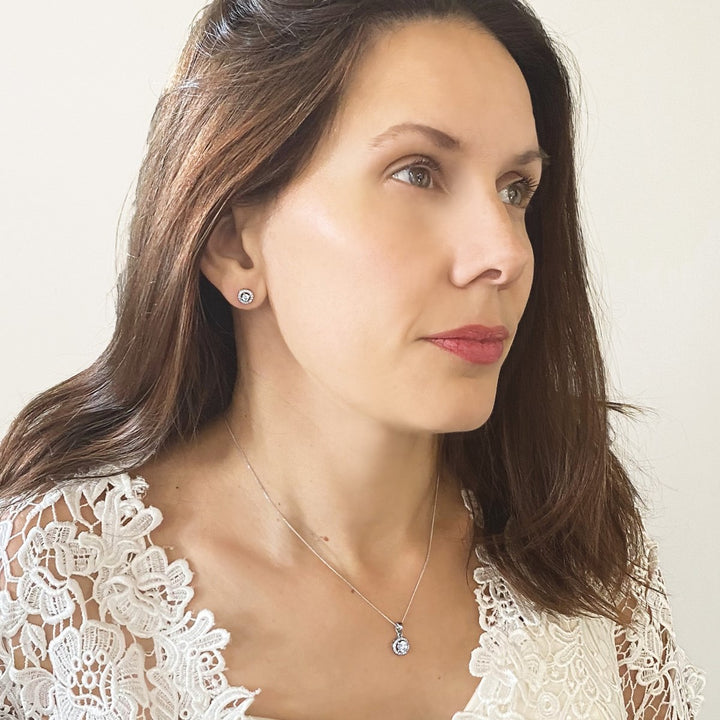 Ivory & Co Balmoral Crystal Dainty Pendant