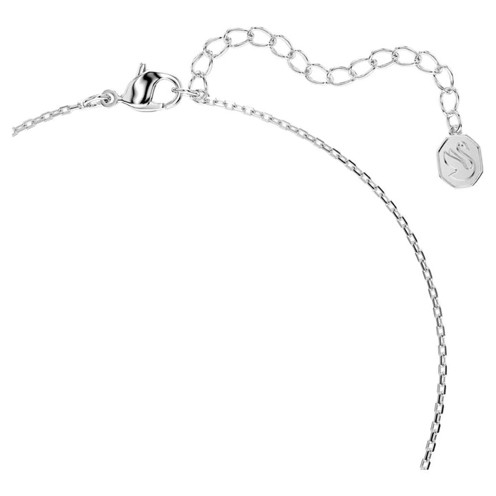 Swarovski Bella V Pendant Round Cut - Blue with Rhodium Plating - 5734232