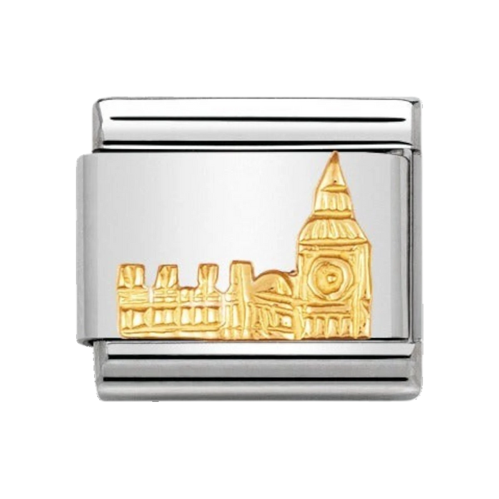 Nomination Classic Monuments Big Ben Charm - 18k Charm - 030123/01