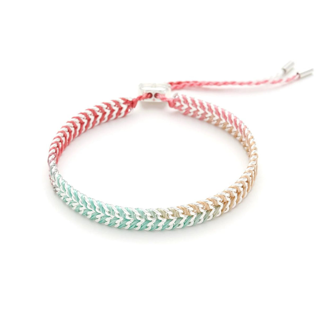Iztac Candy Ombre Woven Slider Bracelet