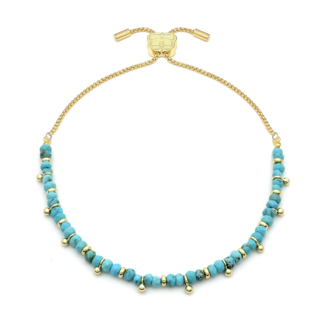 Harmony Gemstone Gold Slider Bracelet
