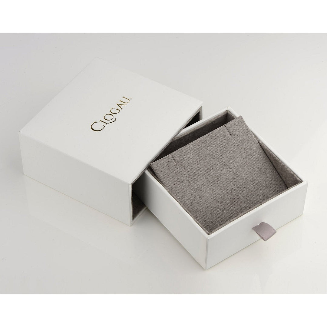 Clogau Celebration Sterling Silver Curved Stud Earrings with Topaz