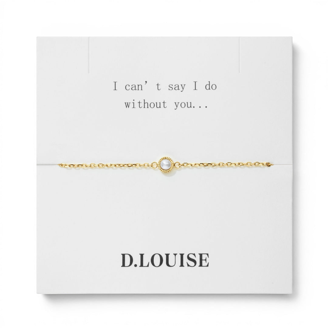 D.Louise Dainty Pearl Bridesmaids Bracelet