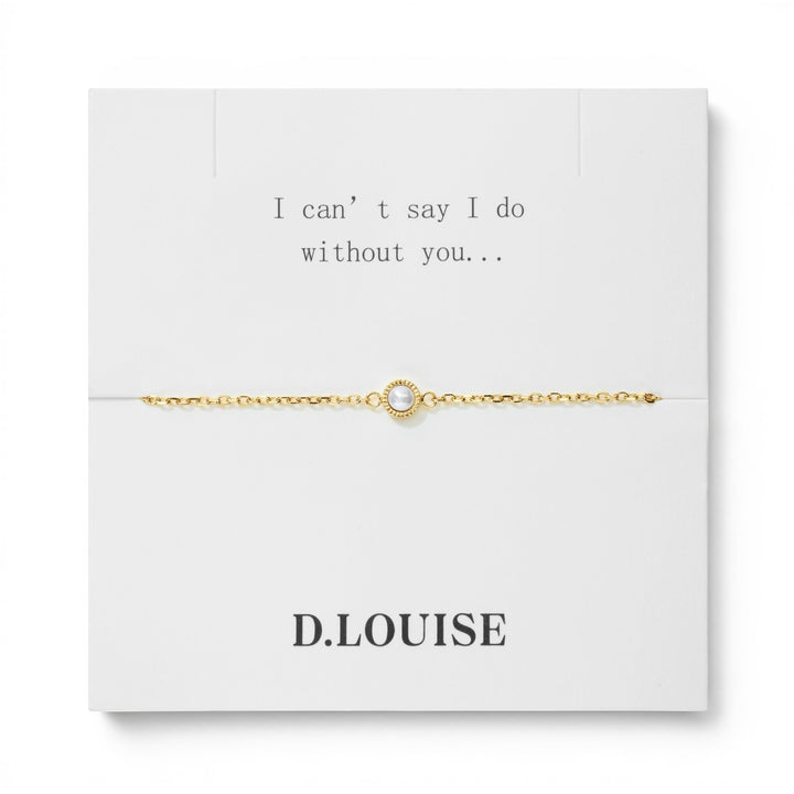D.Louise Dainty Pearl Bridesmaids Bracelet