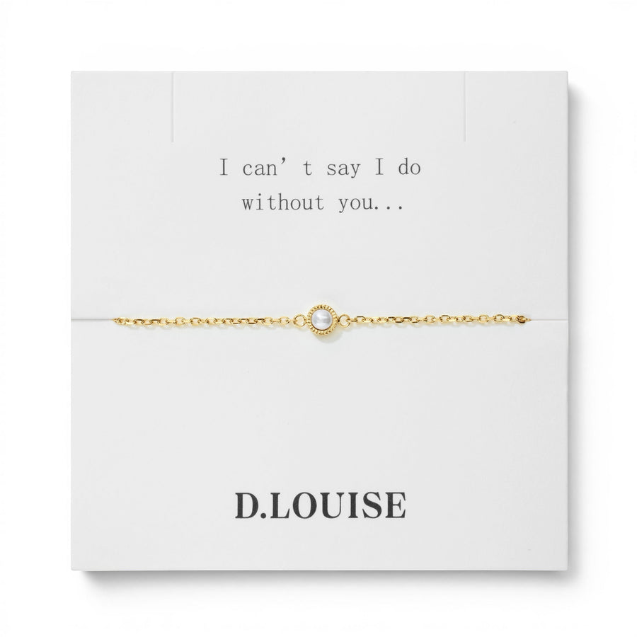 D.Louise Dainty Pearl Bridesmaids Bracelet