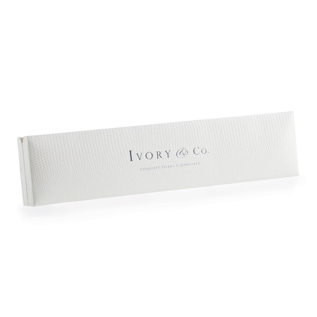 Ivory & Co Promise Crystal Marquise Cut Rhodium Bracelet