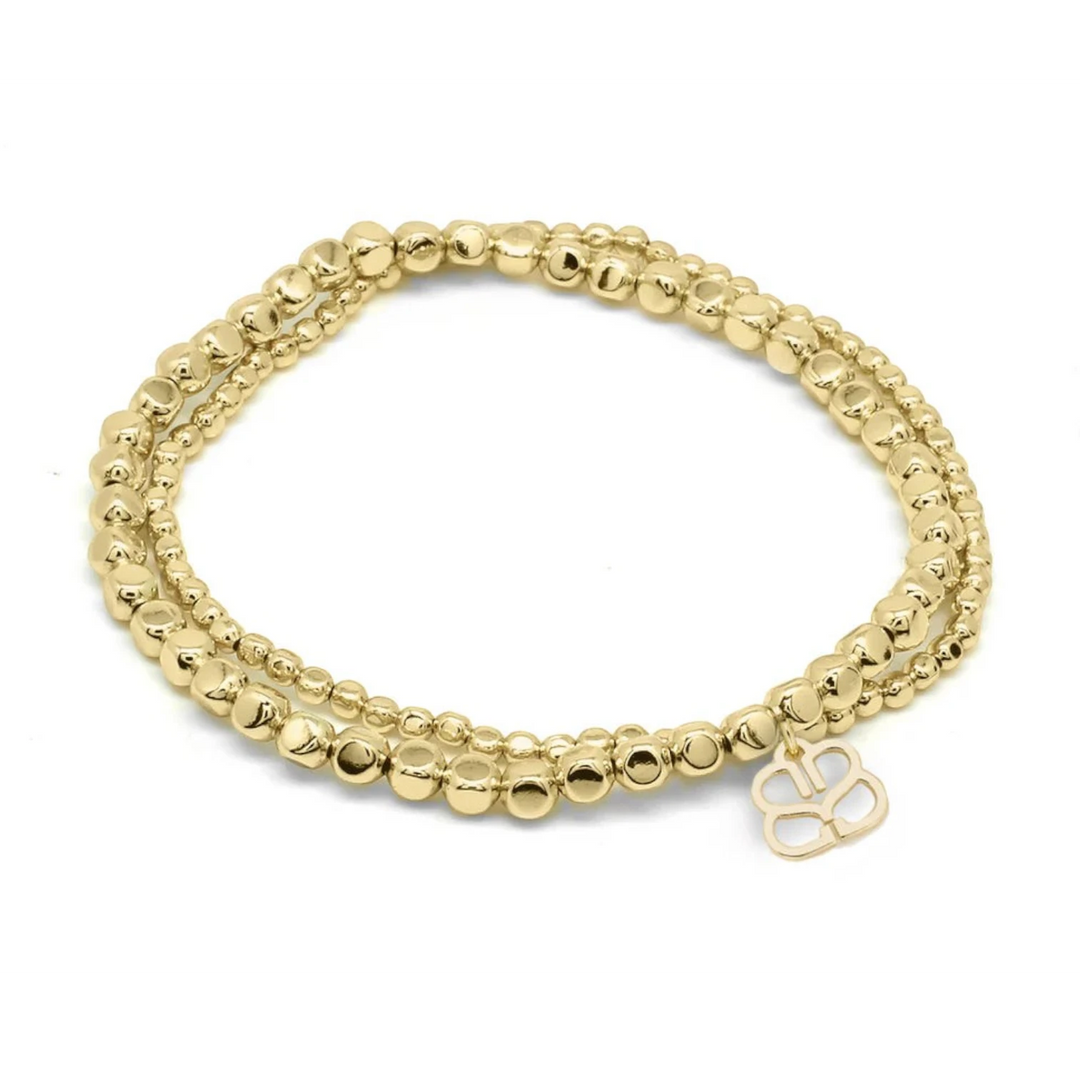 Boho Betty Kamala Minor Gold Stretch Bead Bracelet Set
