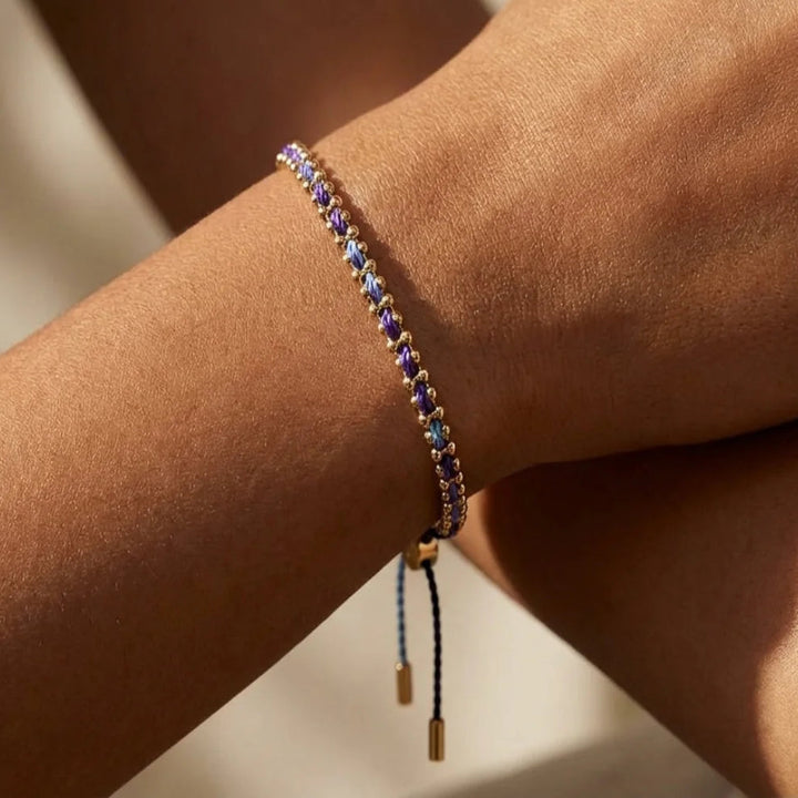 Lilia Midnight Gold Woven Bracelet