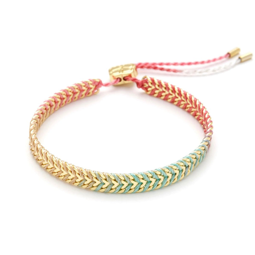 Iztac Candy Ombre Woven Slider Bracelet