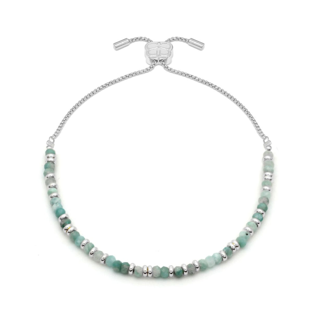 Mystical Amazonite Gemstone Slider Bracelet