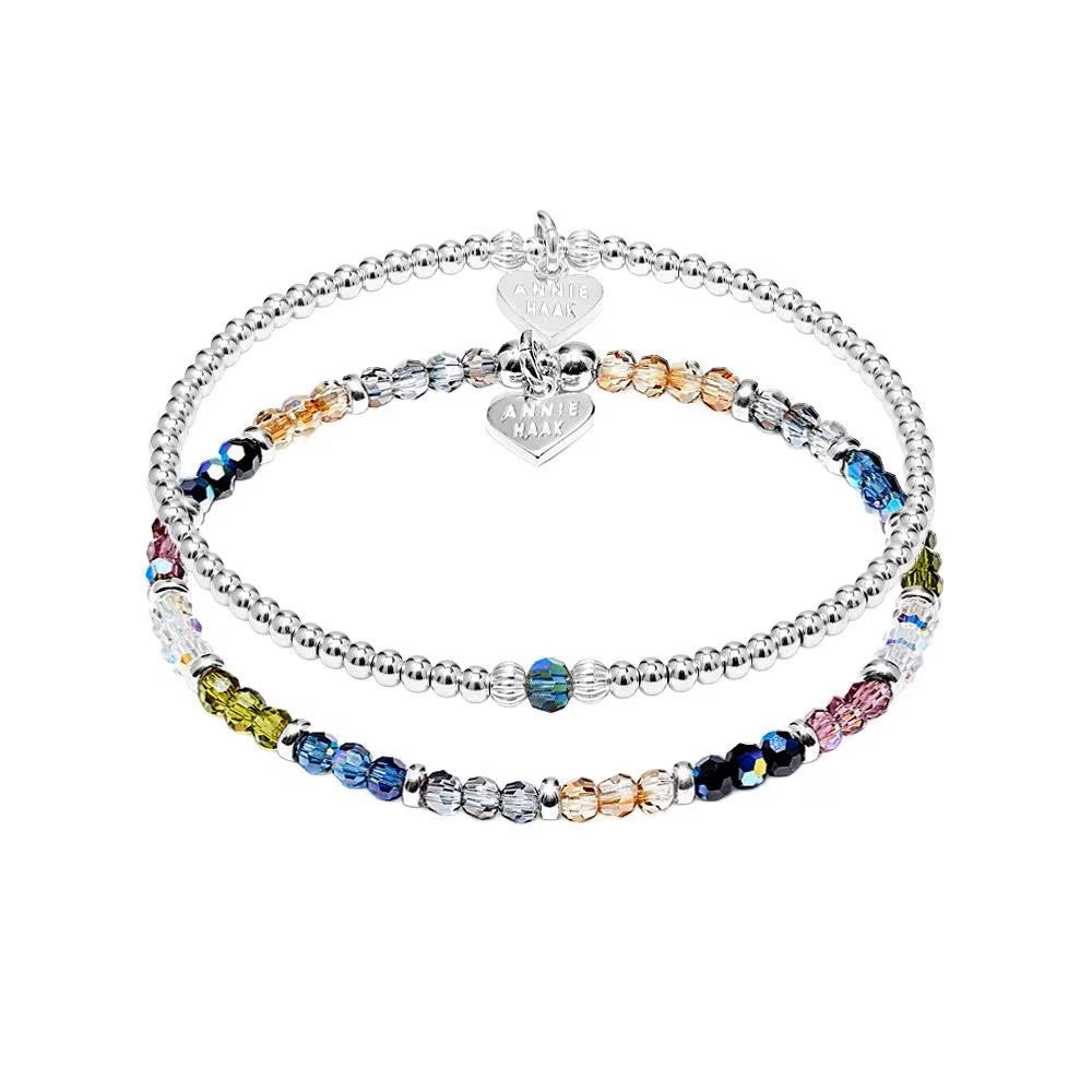 Annie Haak Crystal Delight Silver Bracelet Stack
